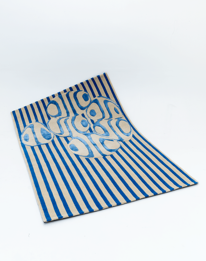 Blue Glass Rug