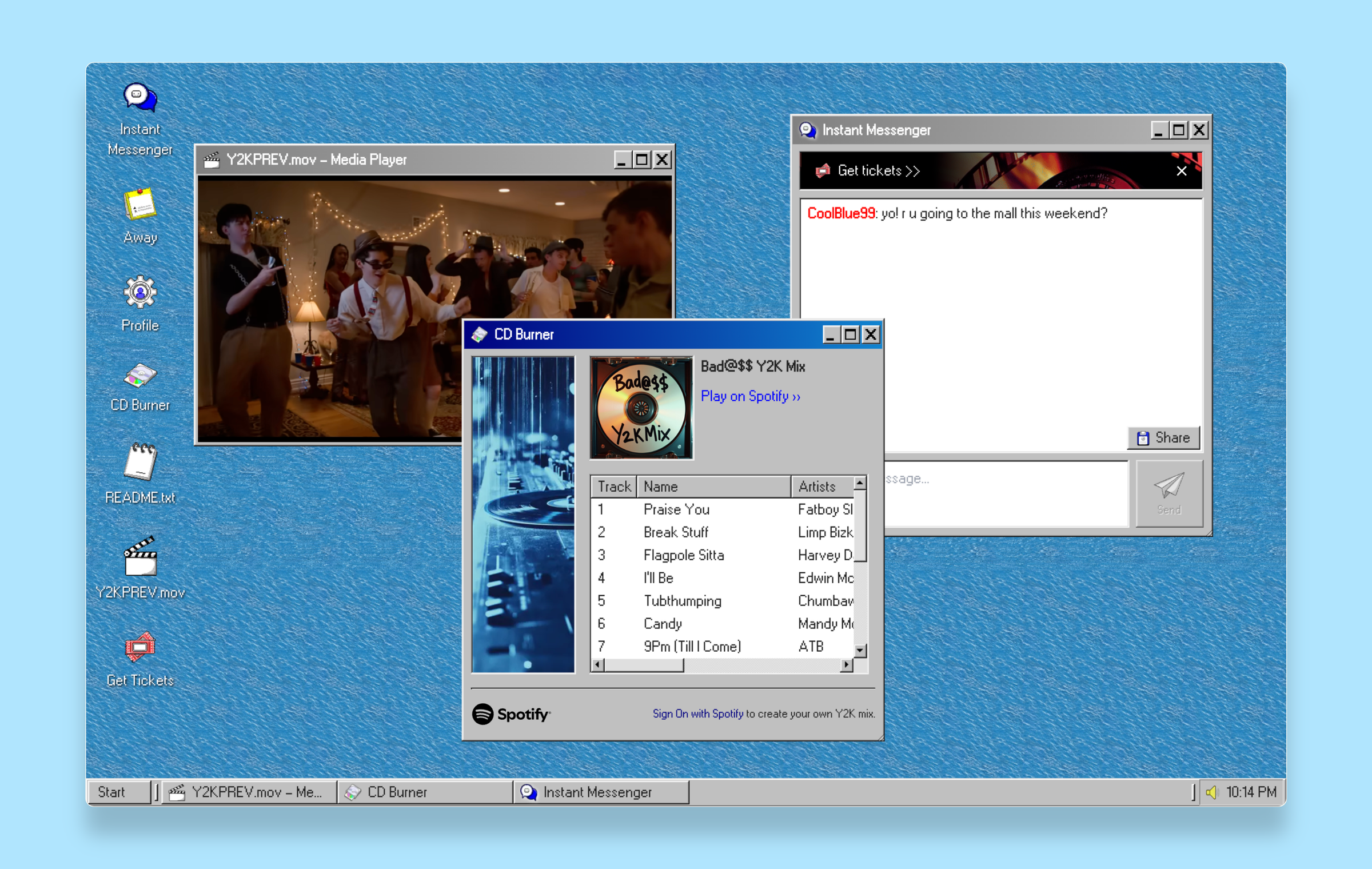 A24 - Y2K Movie Website, media 1 of 2